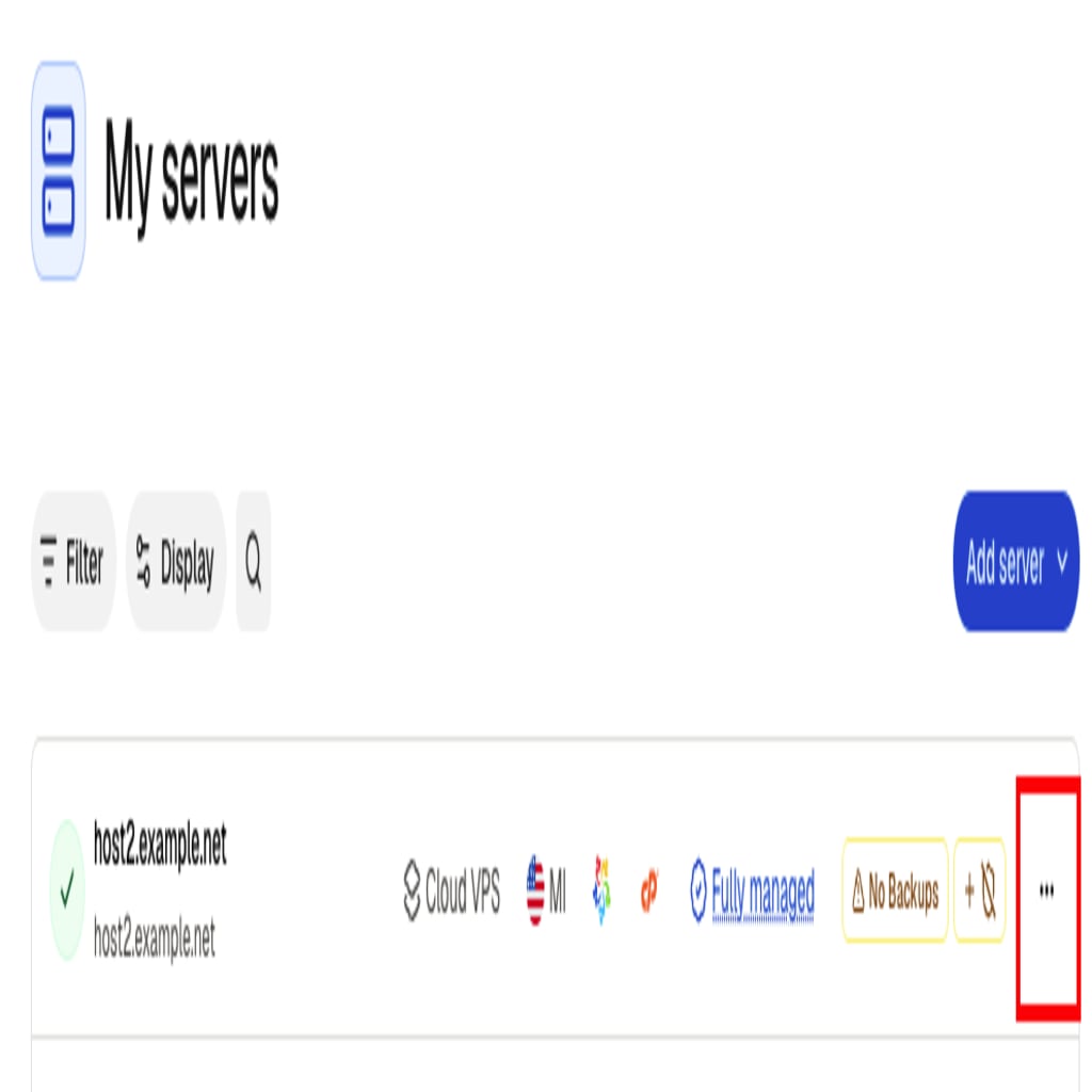 three dot menu location highlighted