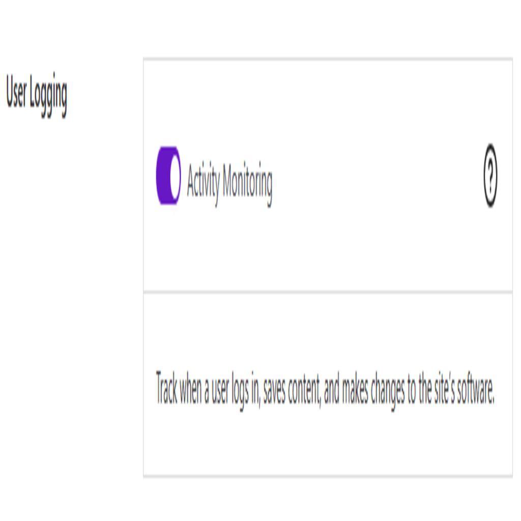 User logging security