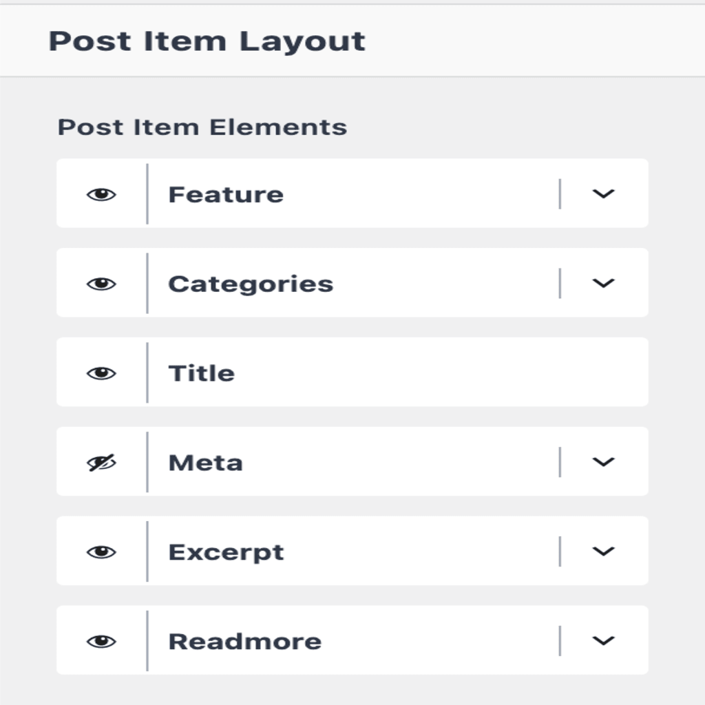 Post Item Elements