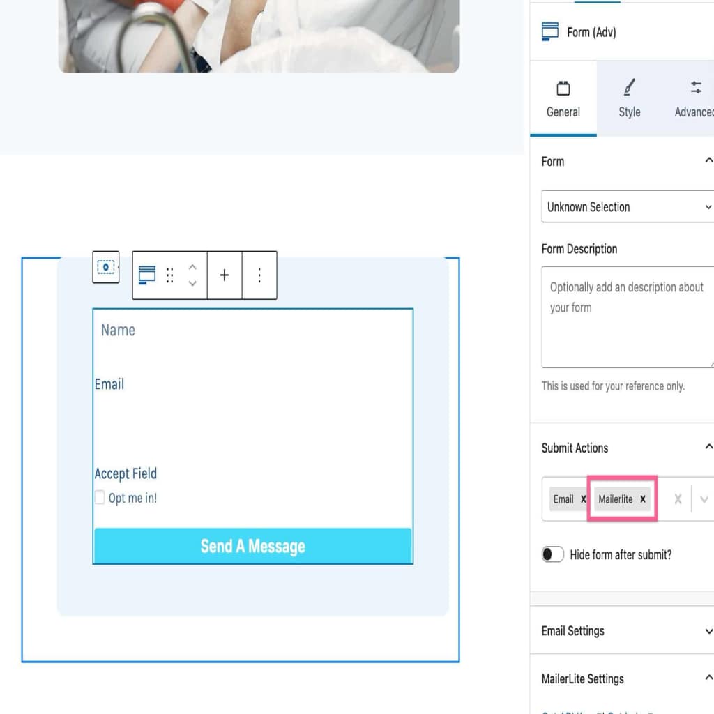 Enabling Mailerlite