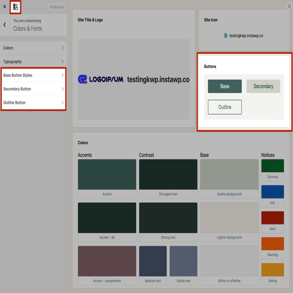 Style Guide Buttons