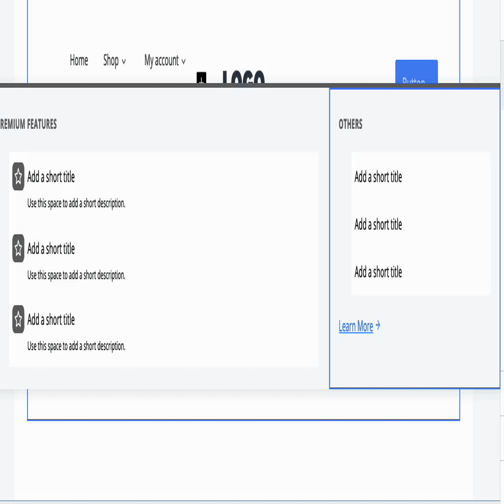 Mega Menu Blocks