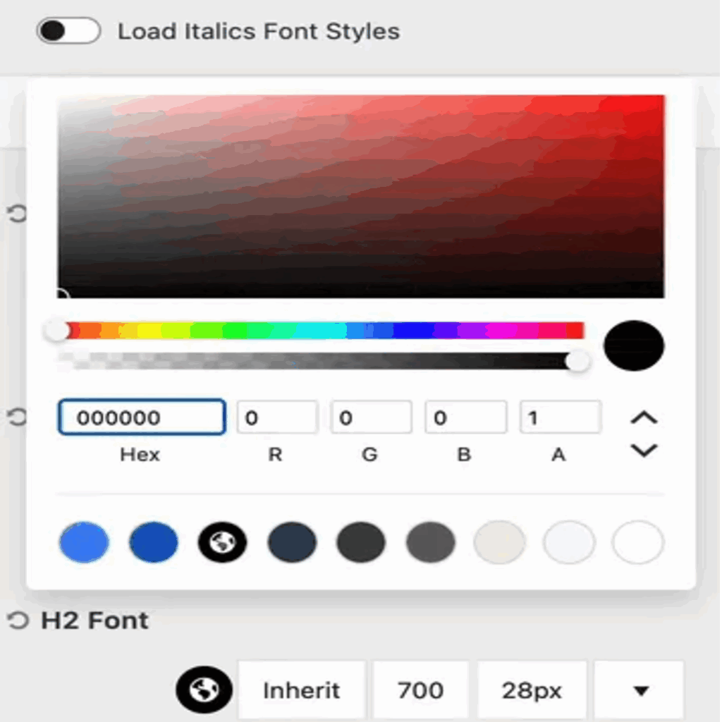 Font Settings