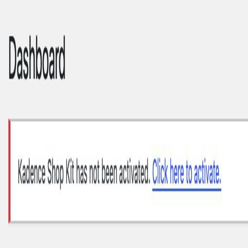 Shop Kit License Warning