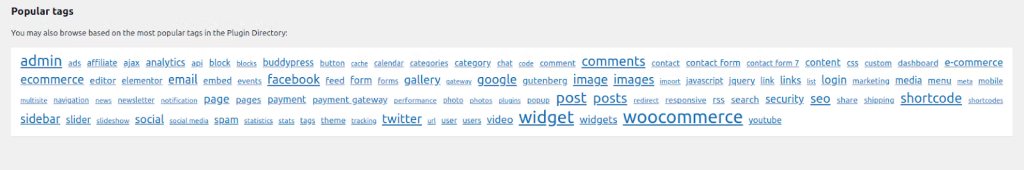 wordpress plugin tags