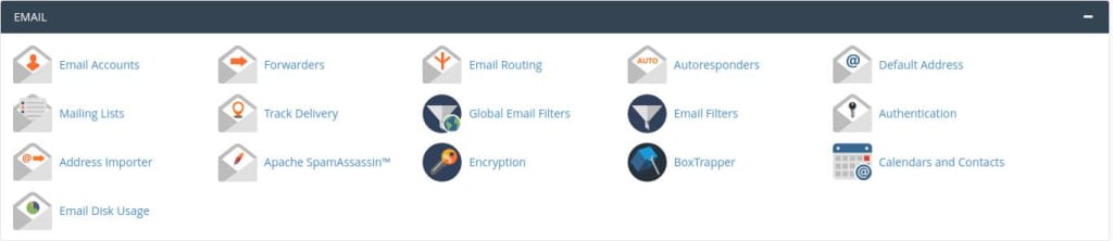 cPanel email home