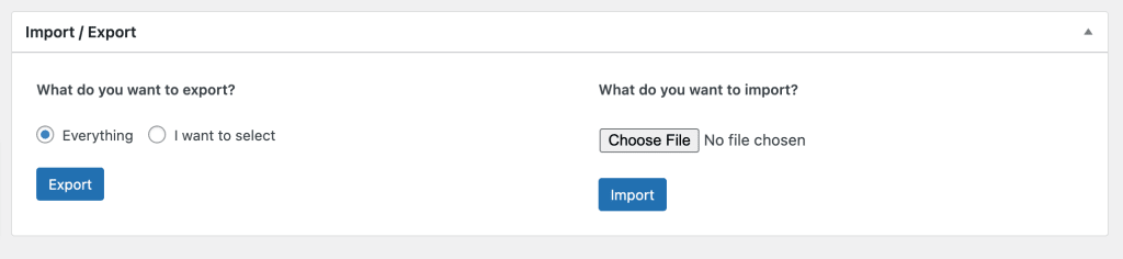 LearnDash Import / Export page