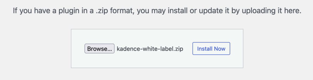 Upload White Label