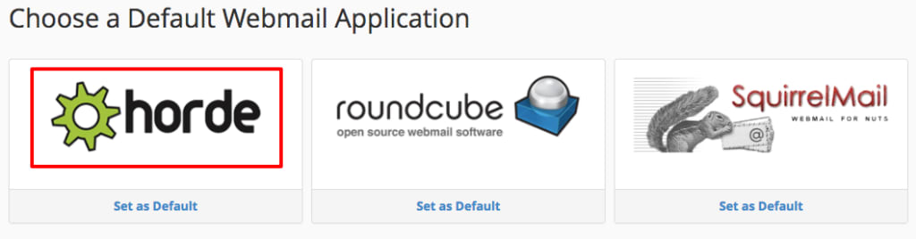webmail application