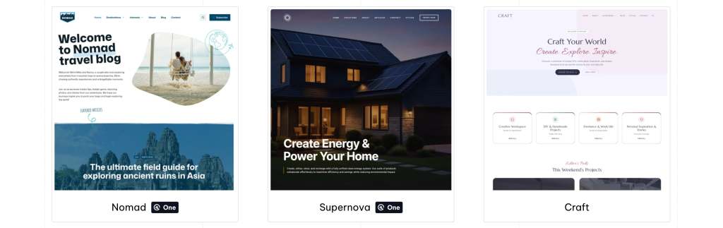 minimalist wordpress theme generatepress examples