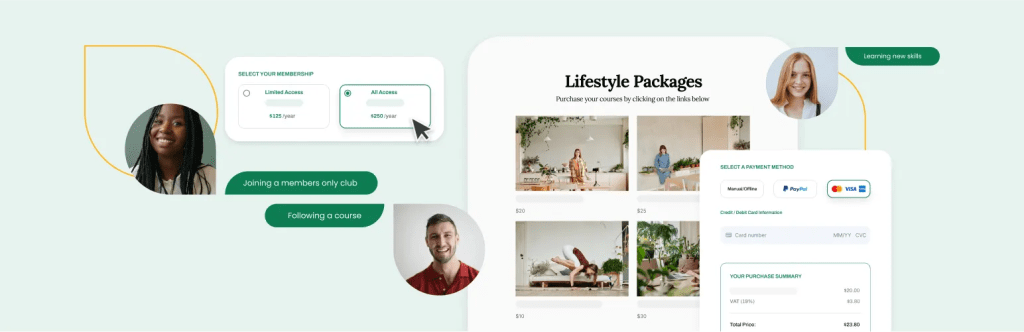 paid membership subscription community plugin