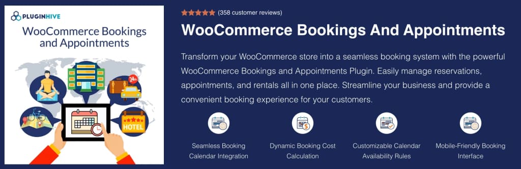 calendar plugin woocomm bookings and appts