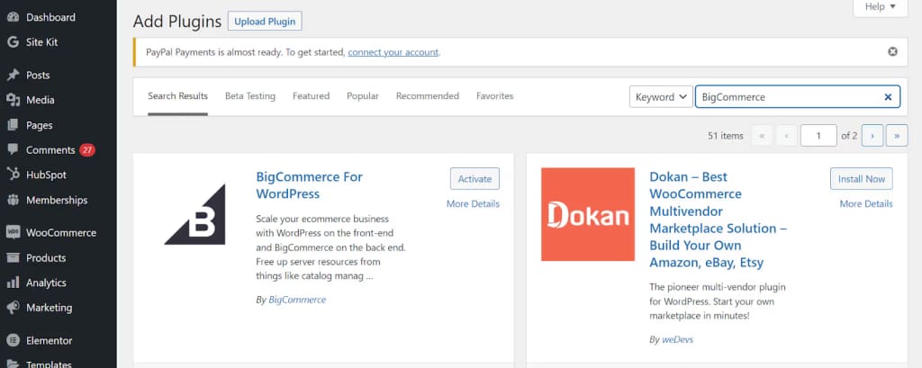 bigcommerce wordpress plugin
