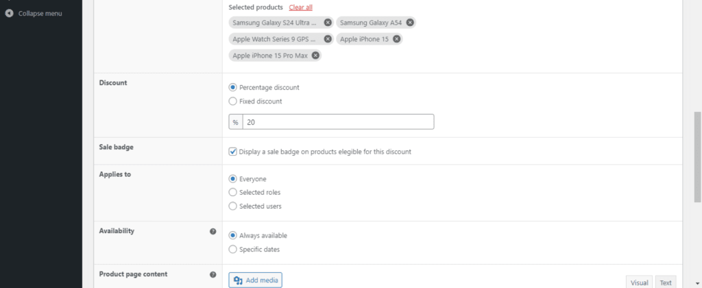 pricing rules