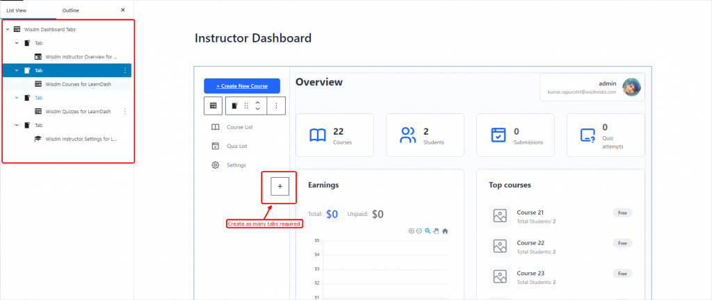 Dashboard Editor