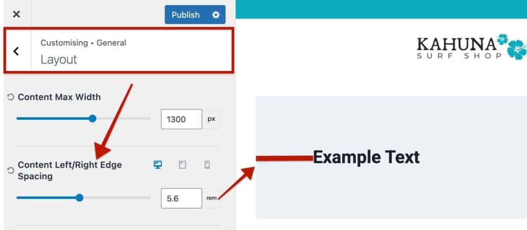 Content Left:Right Spacing