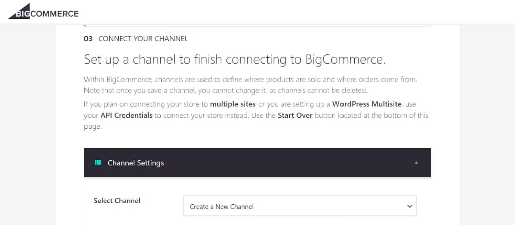 bigcommerce channel