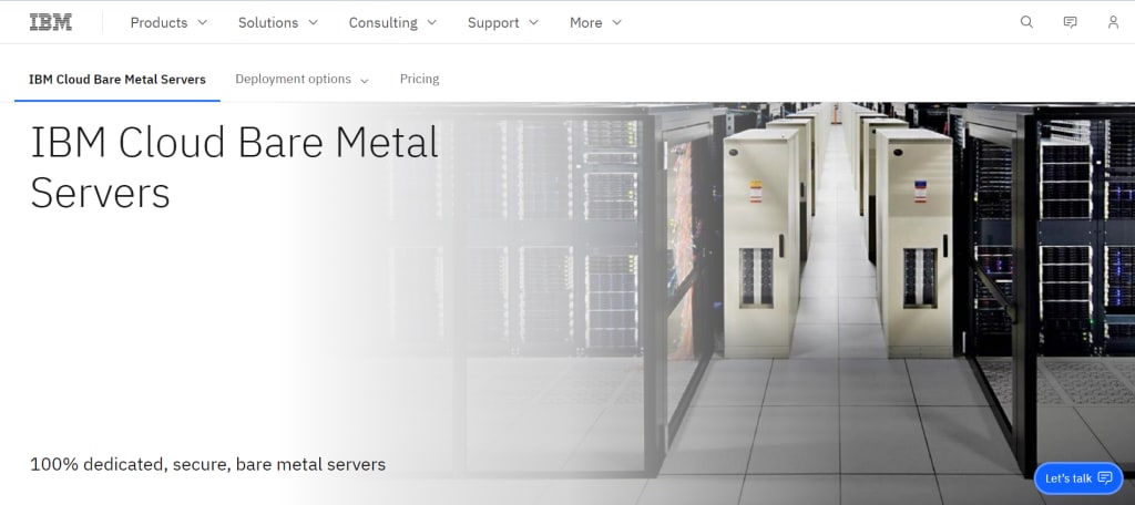 IBM provides respectable dedicated cloud hosting services.