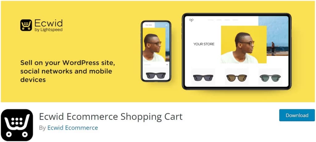 ecwid ecommerce plugin for wordpress