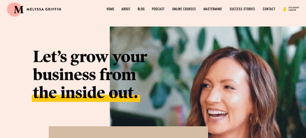Membership site example: Melyssa Griffin