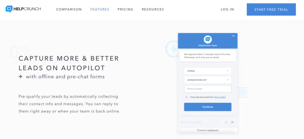 wp marketing automation helpcrunch