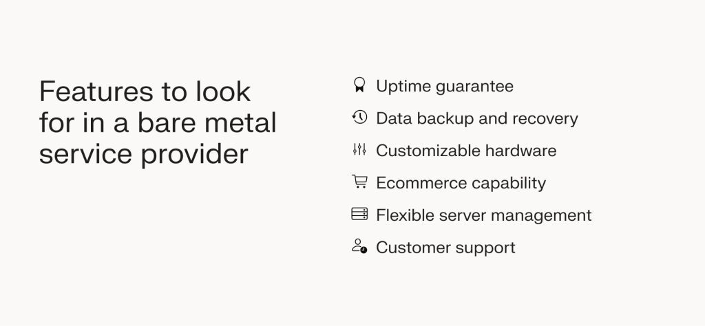 How to choose a bare metal provider for ecommerce business.