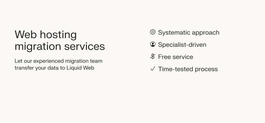 The best dedicated cloud hosting providers provide expert migrations.