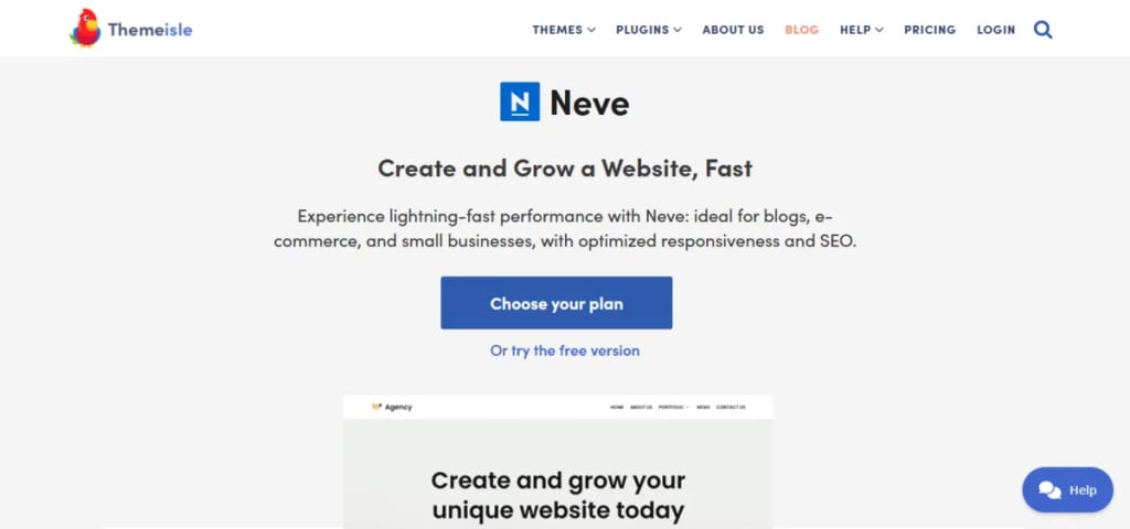 Neve’s homepage.