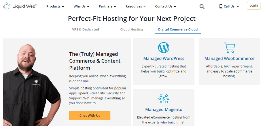 Liquid Web’s Digital Commerce Cloud.