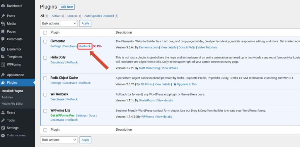 plugins list