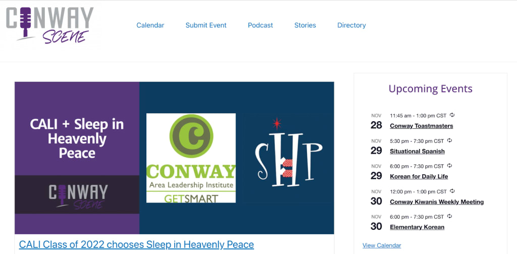 Featured calendar upcoming events