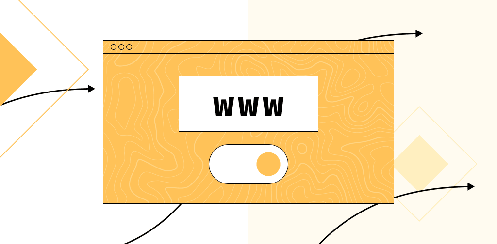 Illustration of a browser window with