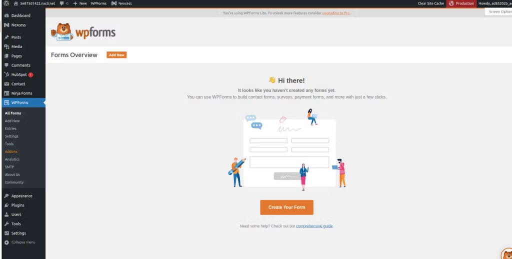 add new contact form wpforms