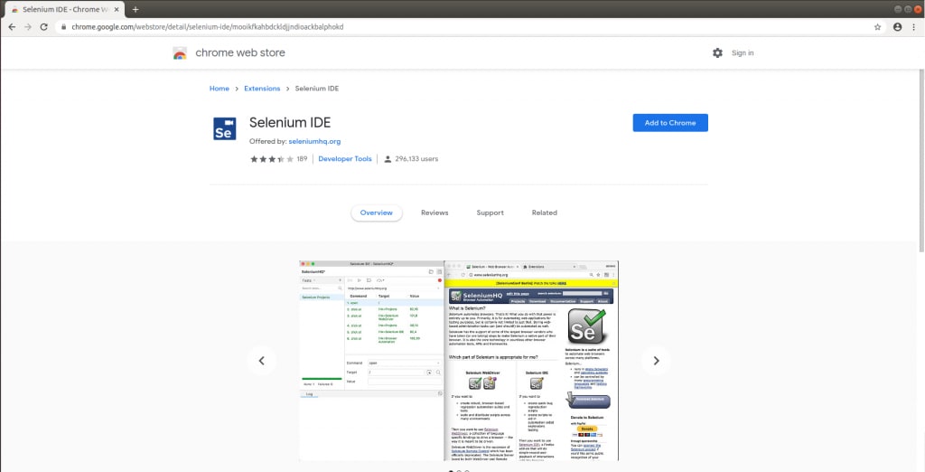 FirstChrome Screen