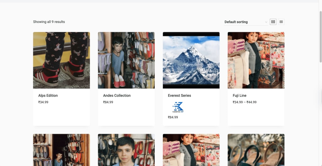 Shop Kit Archive Brands front-end