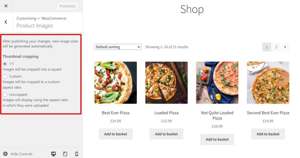 woocommerce thumbnail crop