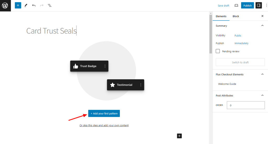 add card trust seals flux