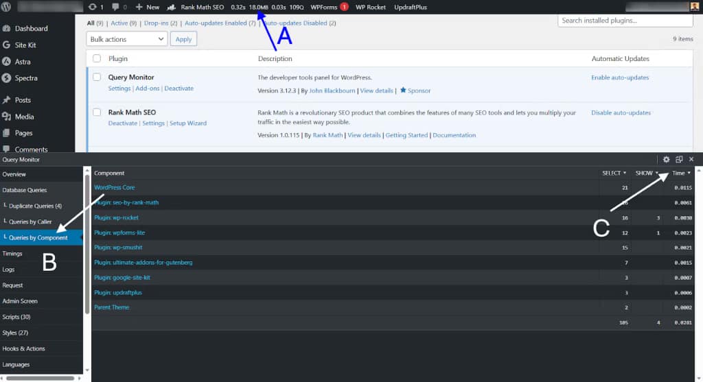 fix wordpress plugins for slow admin