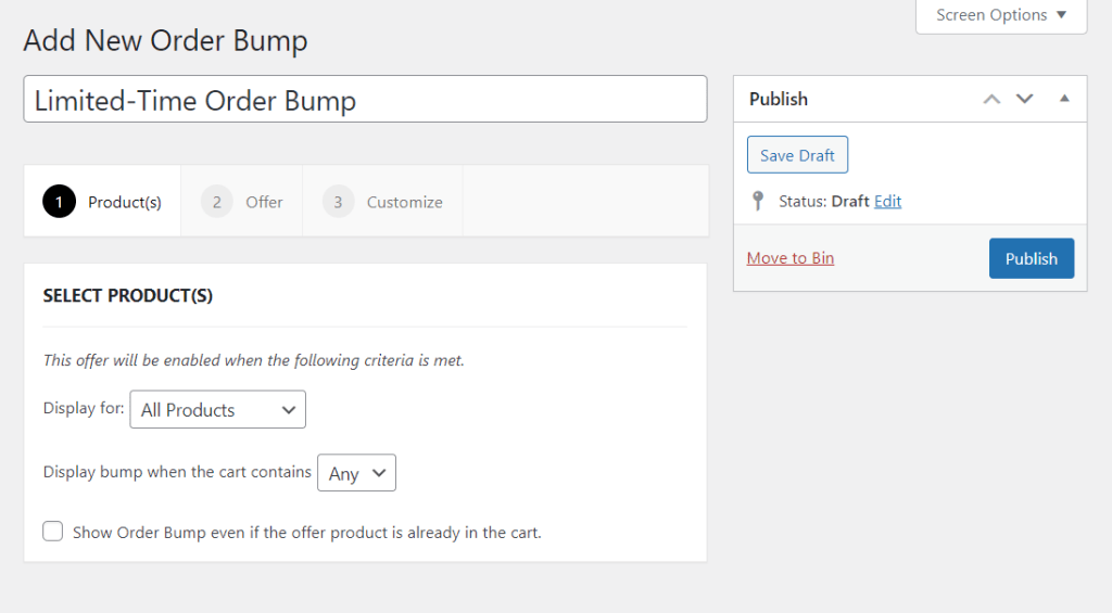 add order bump