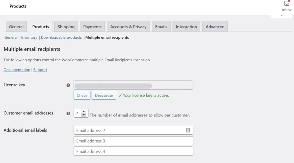 woocommerce email notifications