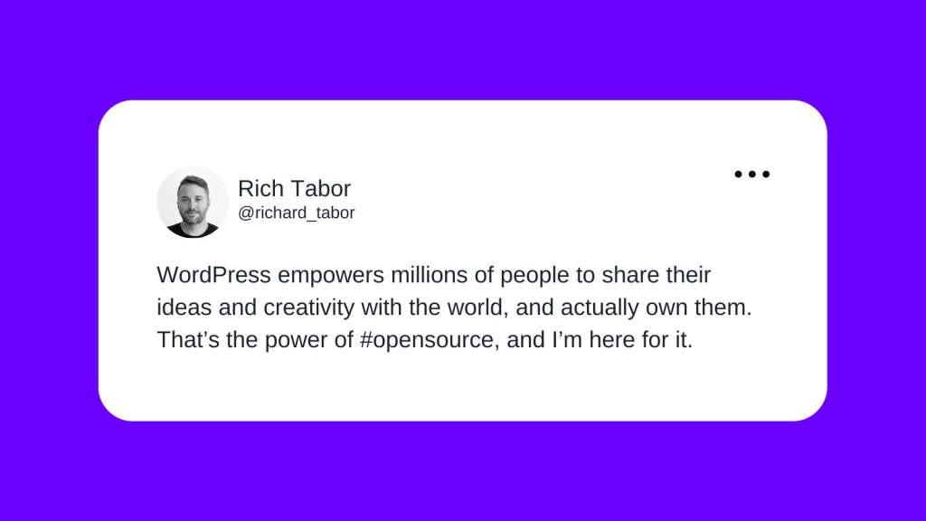 Rich Tabor tweeting