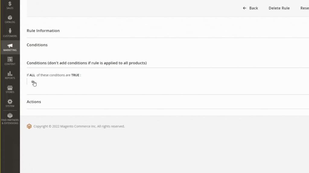 Configure Magento 2 catalog price rule conditions.