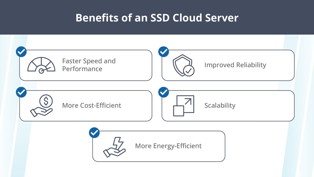 An SSD cloud server offers many benefits, including faster speed and performance.