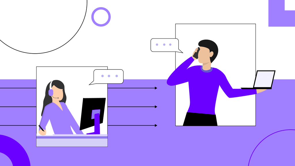 A technical support professional guiding a user on the phone.