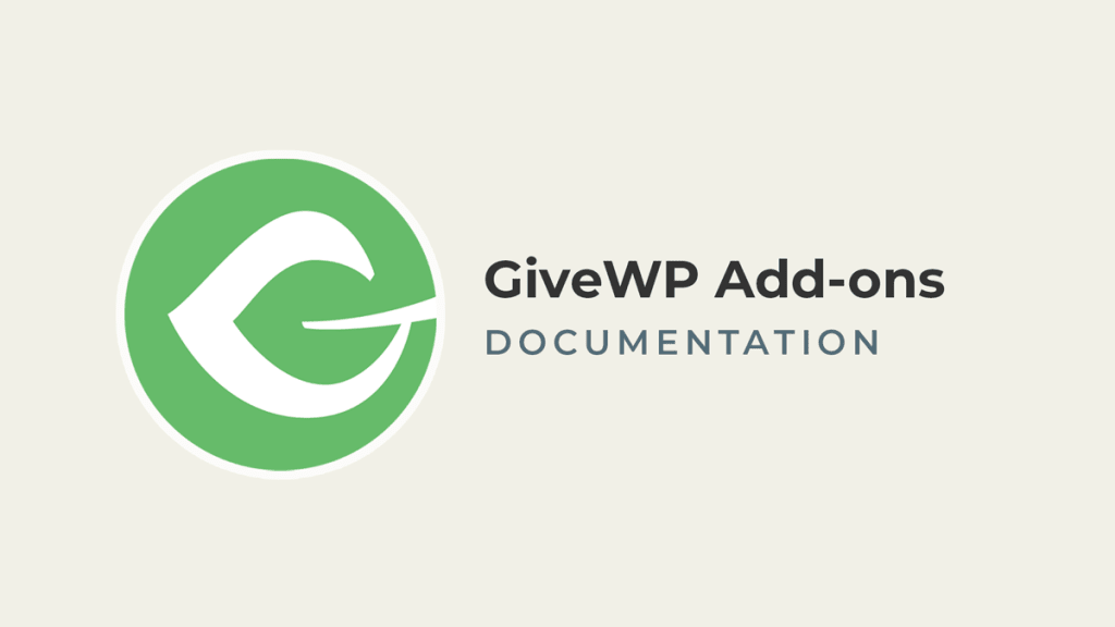 GiveWP Add-ons Documentation