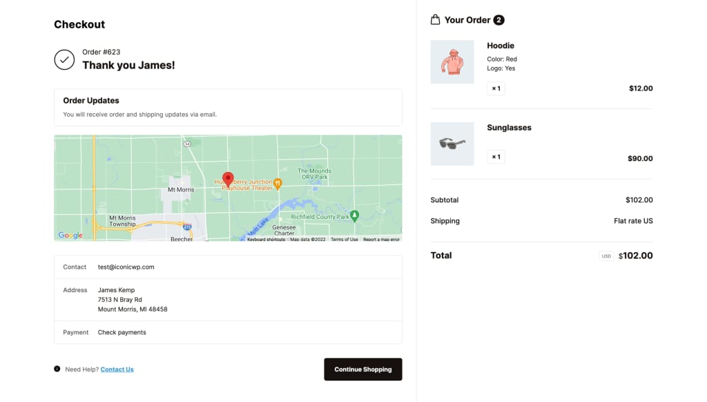 The Flux Thank You Page for WooCommerce
