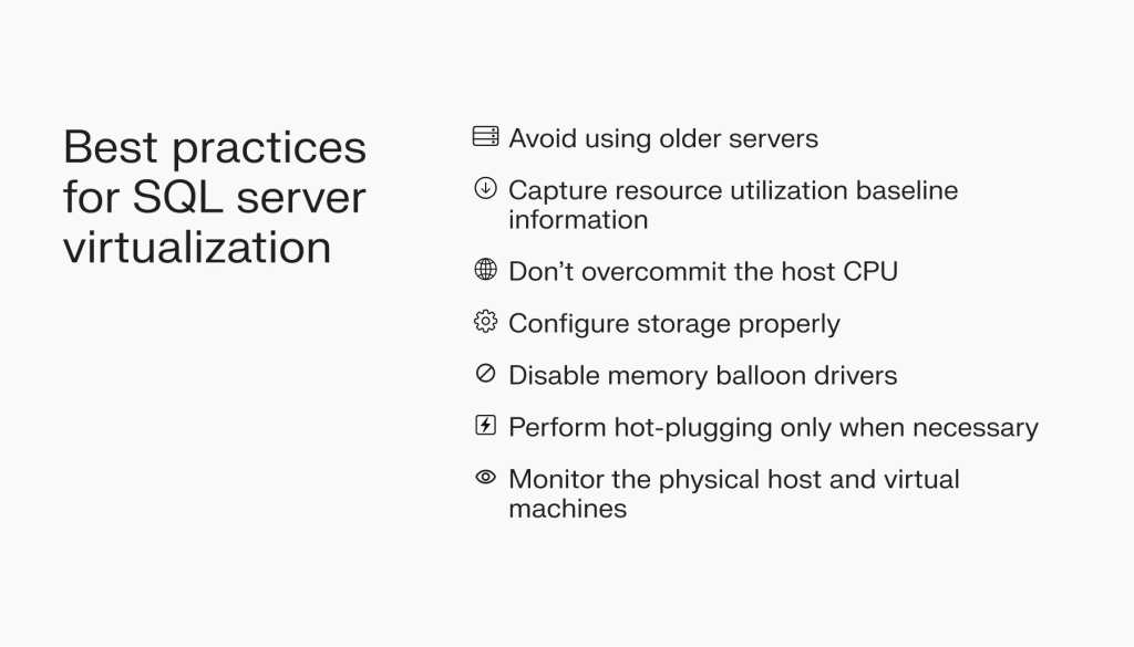 Businesses should follow SQL Server best practices to achieve optimum performance.