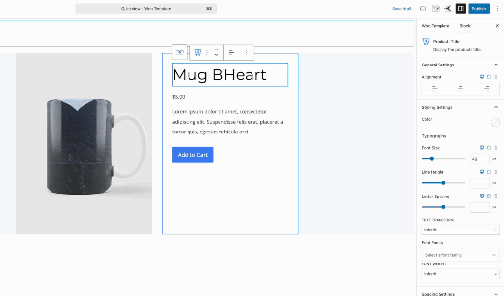 Dynamic Content in Quickview Templates