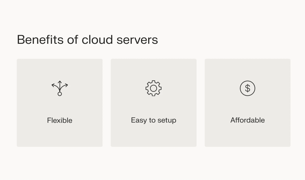 Cloud servers offer a cost-effective, flexible server option.