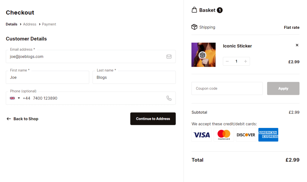 trust seals on the checkout page
